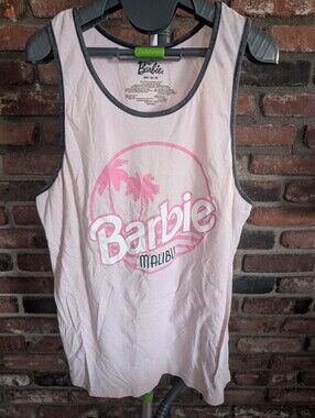 Barbie Malibu Pink Logo Tank Top